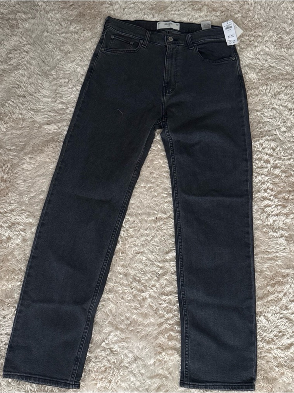 Hollister Men's Black Straight Jeans